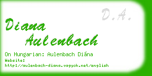 diana aulenbach business card